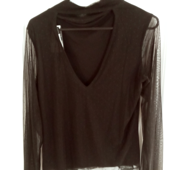 SOLD💜💙💜EVEREVE - SANCTUARY BLOUSE/BLACK/ VNECK ON BACK ONLY💙💜💙💜💙💜💙 - Picture 2 of 6